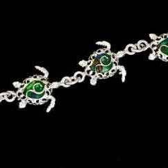 Havskildpadde Opaline Sølv Tennisarmbånd for engroshandel hos Costello International