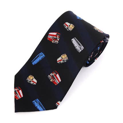 Buses Novelty Tie for wholesale by Selini New York