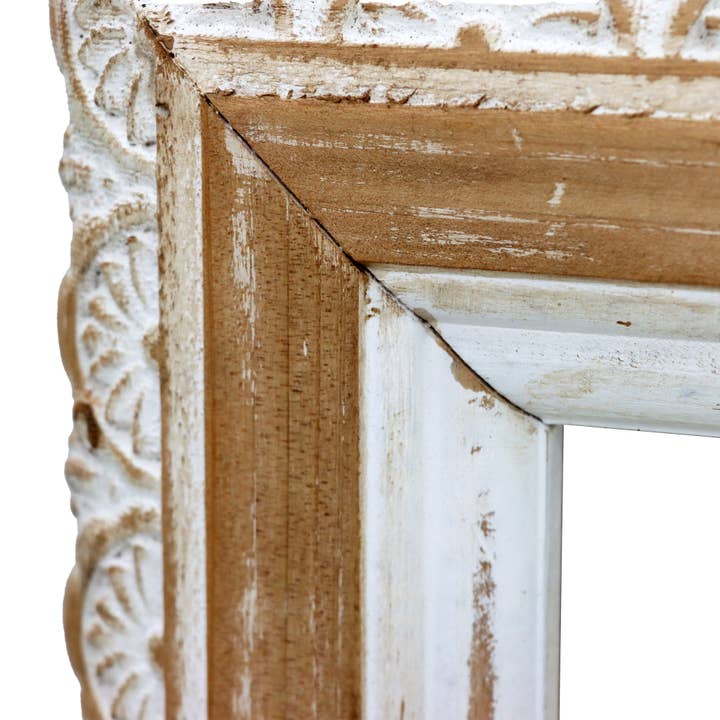 Paris Loft Inc - Wholesale Wall Mirror - PARISLOFT Rectangle Wall Mirror with Carved Wooden Frame