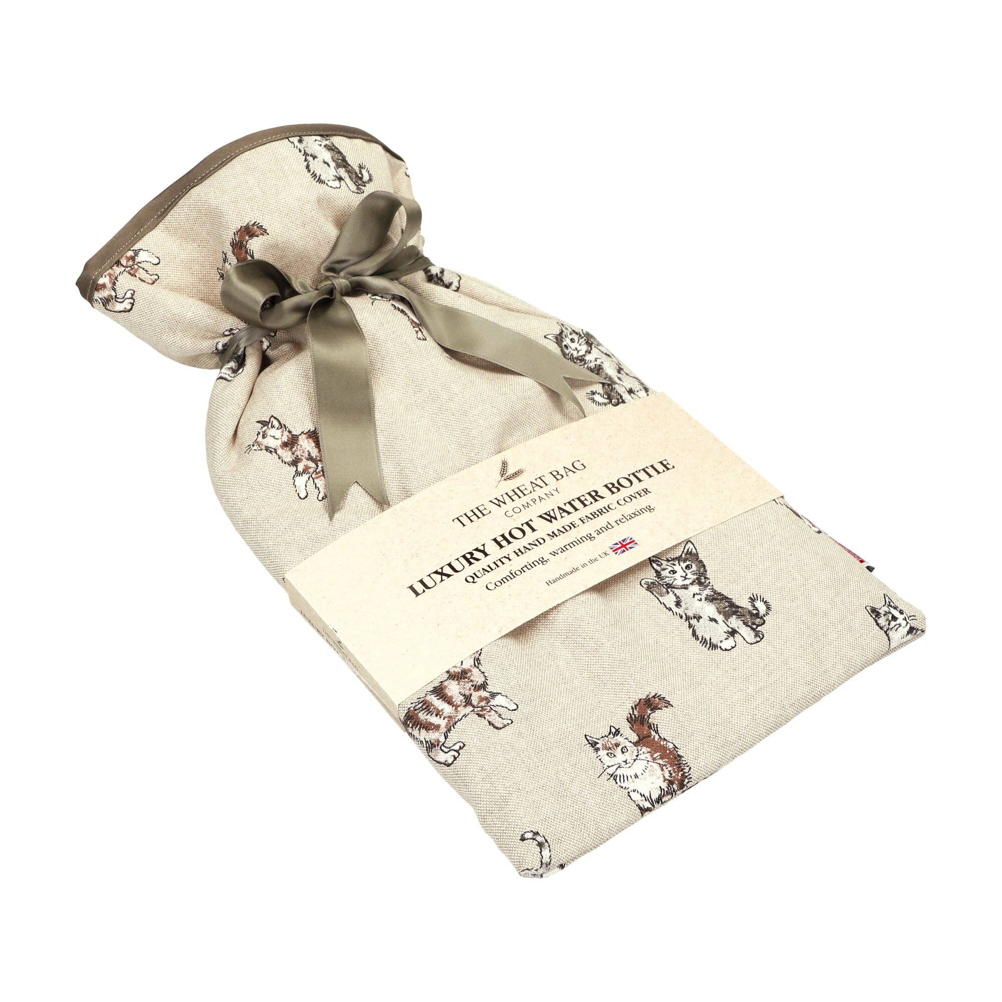 The Wheat Bag Company – wholesale Hot/cold compress – 2 Litre Hot Water Bottle - Shabby Cat0