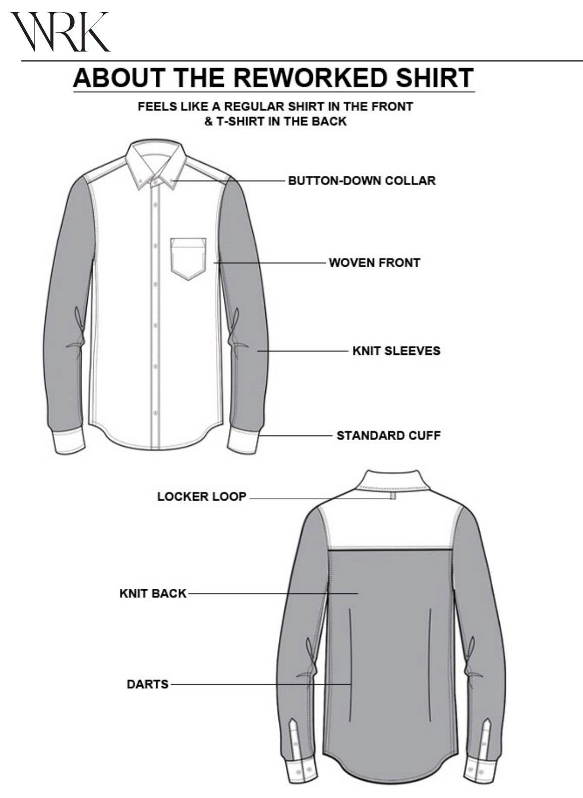 W.R.K – wholesale Skjortor – Herr – DOT DIAMANT OMARBETAD LÅNGÄRMAD SKJORTA4