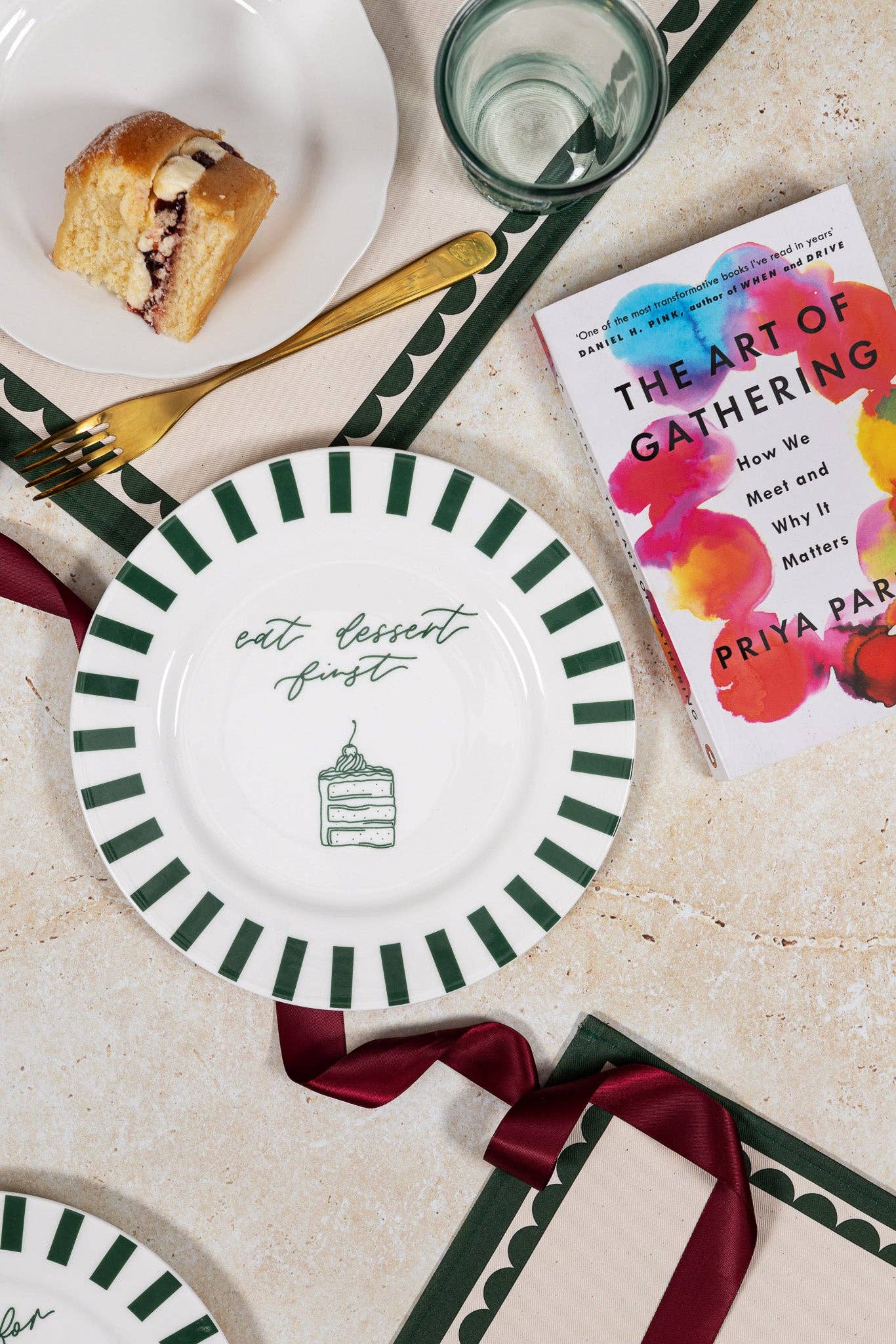 Pintail Candles | Avalon Home – wholesale Dinner plate – Eat Dessert First Bone China Plate1