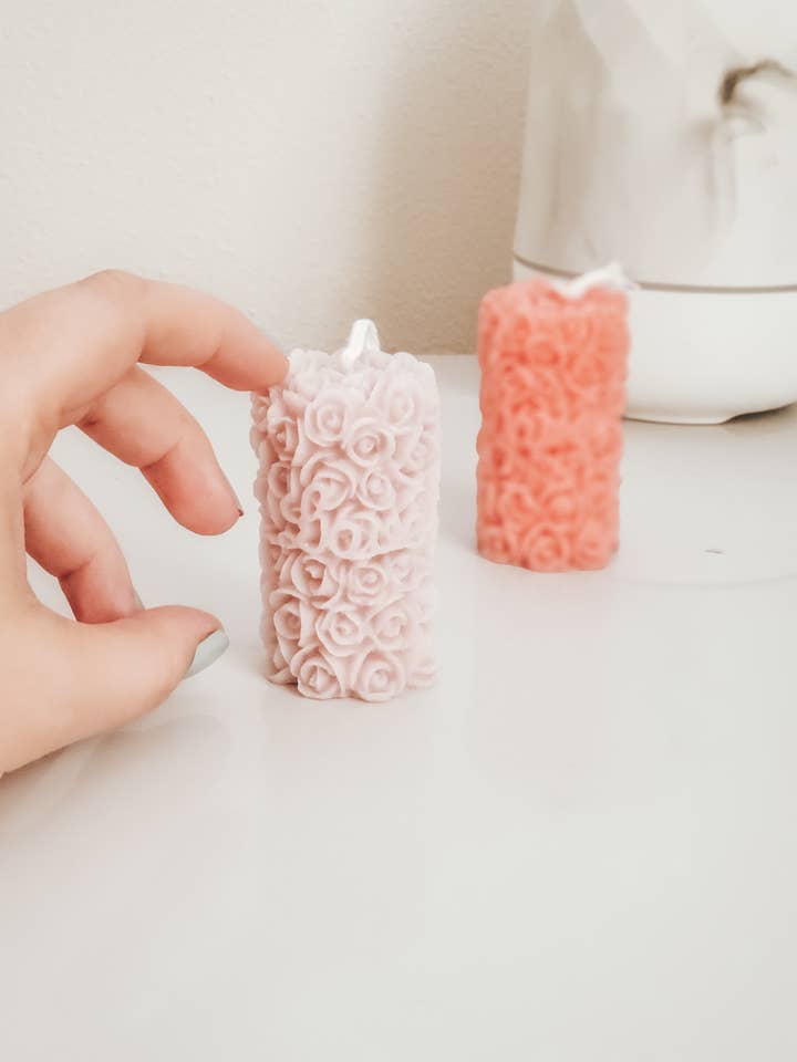 Duftende sojalys (sæt med 2), lavendel, fersken for engroshandel hos Alina's Made Nature's Care