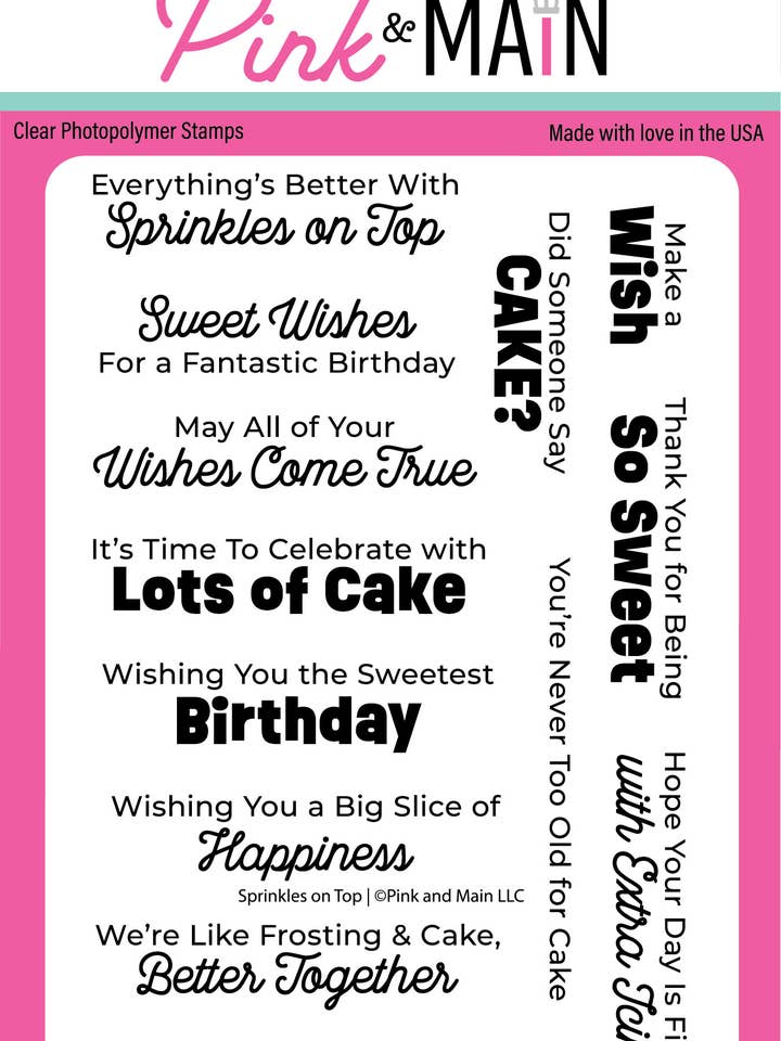 Con virutas por encima para venta al por mayor de Pink and Main