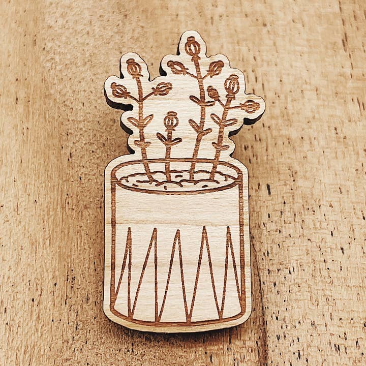 Beach Klockor Växt Trä Pin för wholesale av The Wooden Pin