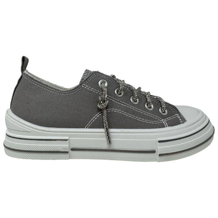 Very G - Wholesale Lifestyle Sneakers - Women's - Aman 2 - Very G Glitter Laced Slip on Sneaker5