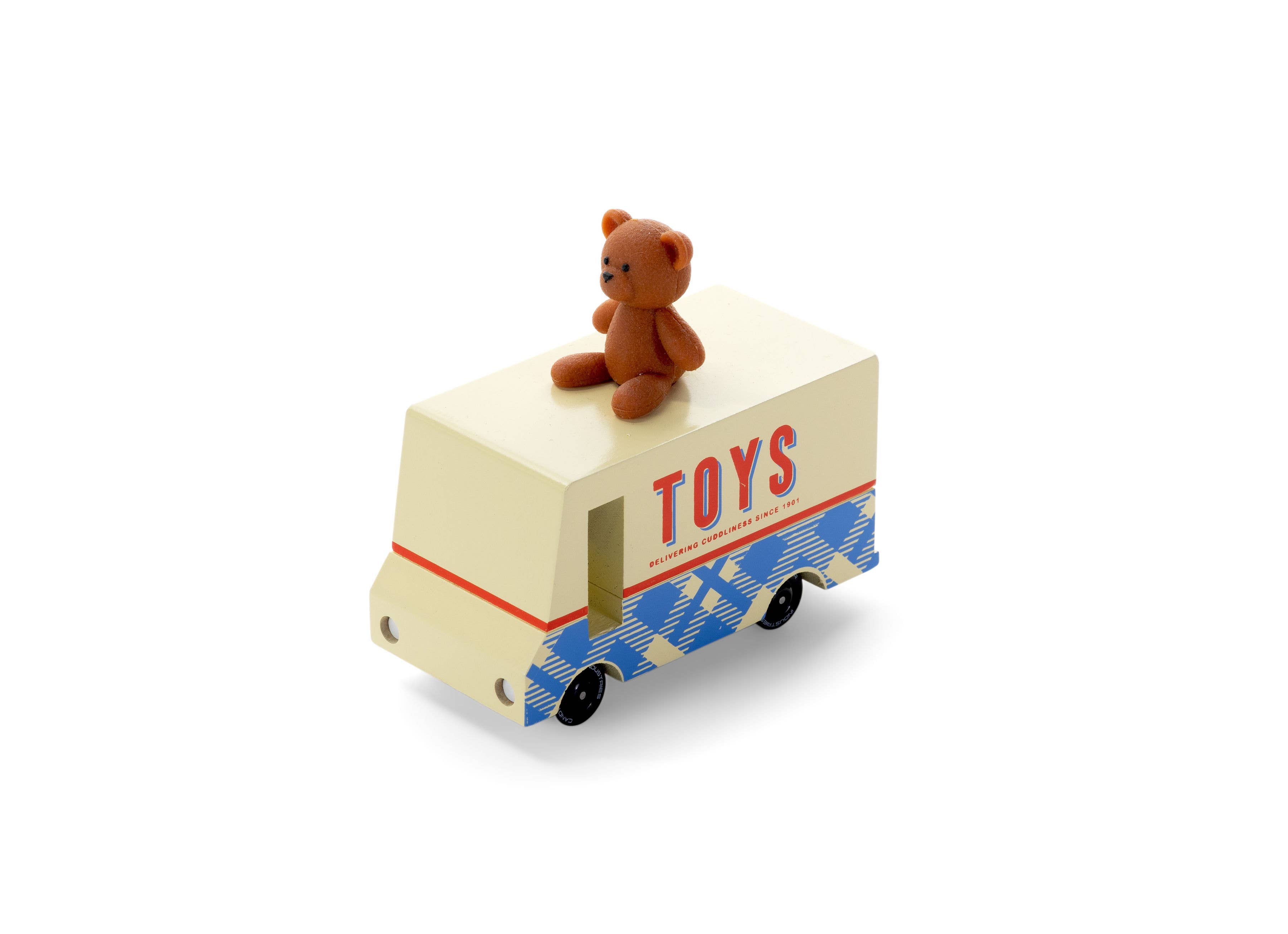 Little Concepts Distribution Ltd – wholesale Toy car/truck – Child – Candyvan - Teddy Toy Van - Wooden Diecast Toy Car Candylab2