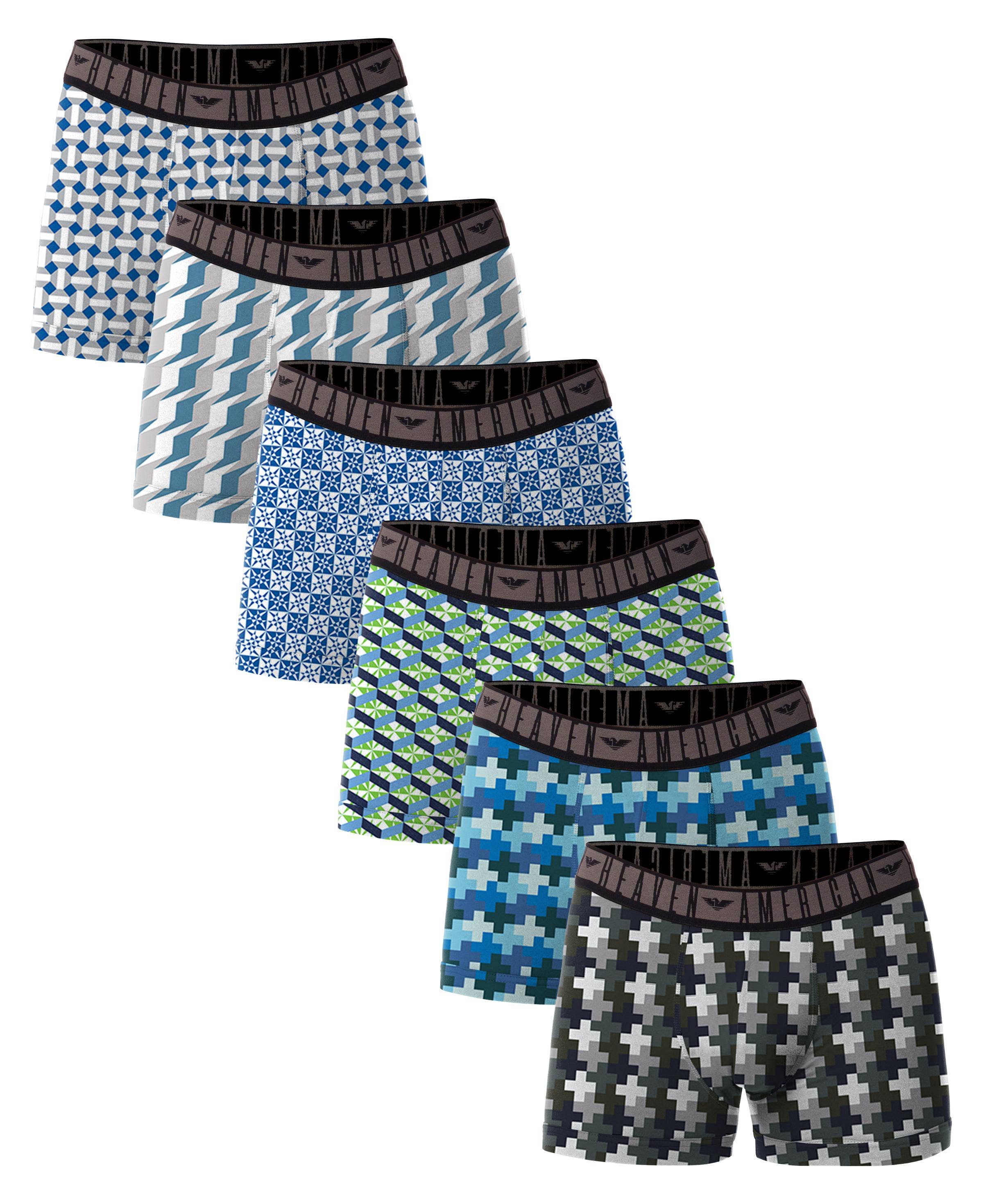 I-Wear Brands – Roupa interior - Homem por atacado – Pacote com 6 calções masculinos de micro fibra flexível12