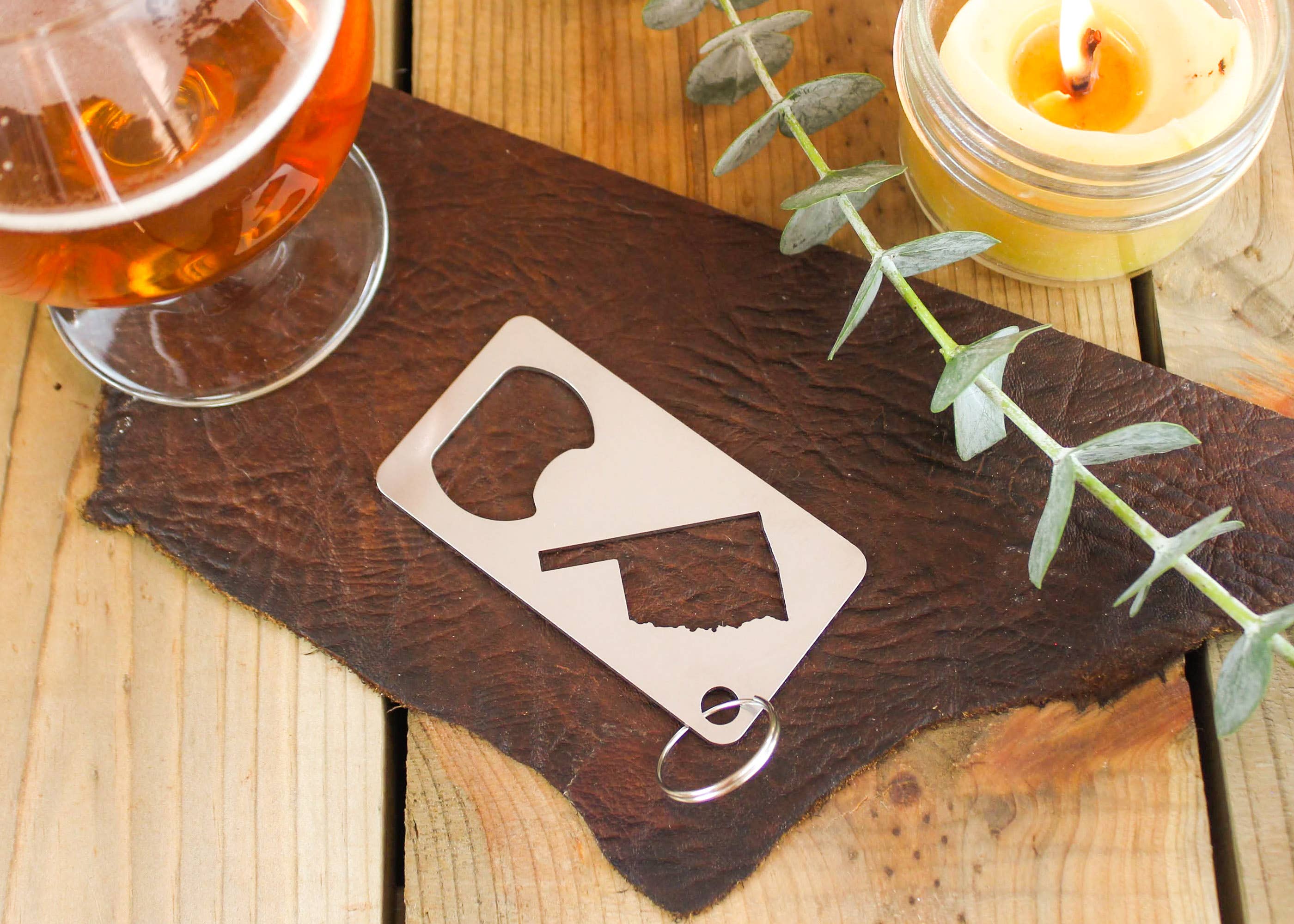 Iron Maid Art - Wholesale Bottle/Wine Opener - Oklahoma State Stainless Steel Beer Bottle Opener Gift Bar