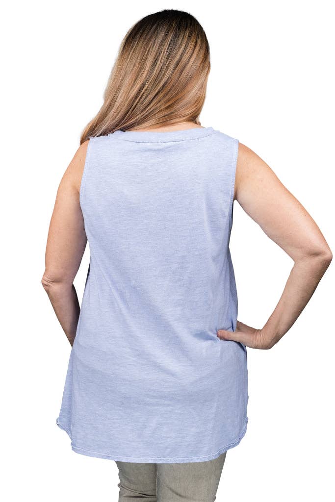 TINA Stephens Italy/Tees By Tina - Wholesale Tunic - Women's - Mona Linen Front/Cotton Back Tank (BT118)12