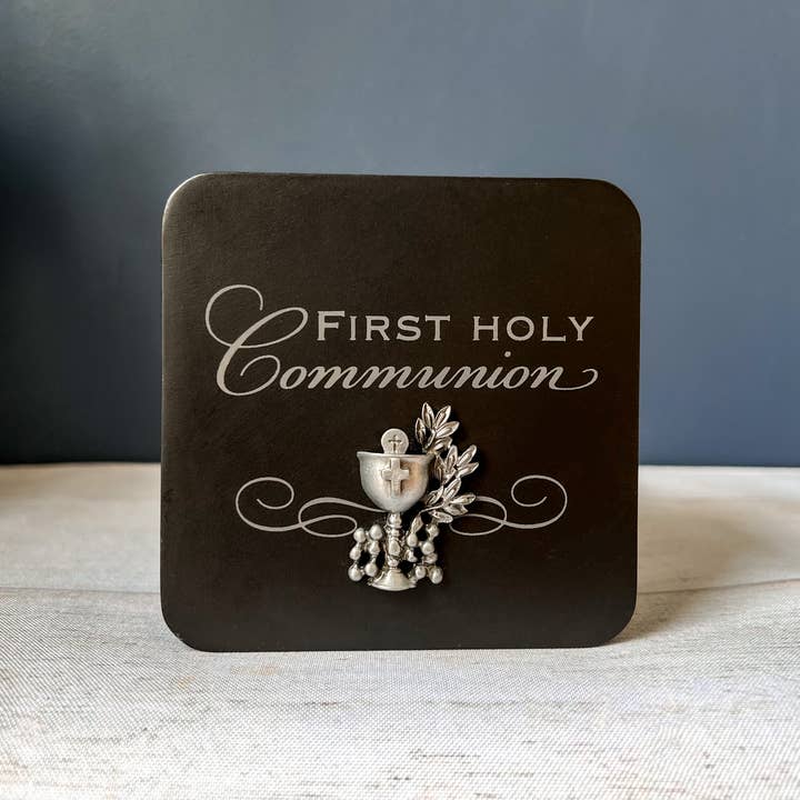 Abbey + CA Gift - Wholesale Keepsake Box - Kids & Baby - Communion Black Keepsake Box10