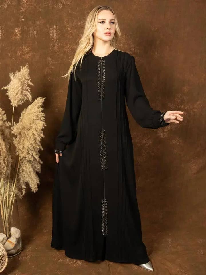 Palestinian Elegance - Wholesale Kaftan - Women's - Modesty Abaya: Stylish Comfort and Modest Coverage9