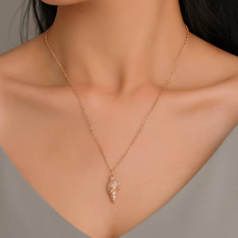 Gemscape UK - Wholesale Pendant/Charm Necklace - Gold Ocean Necklace with 5 unique designs8