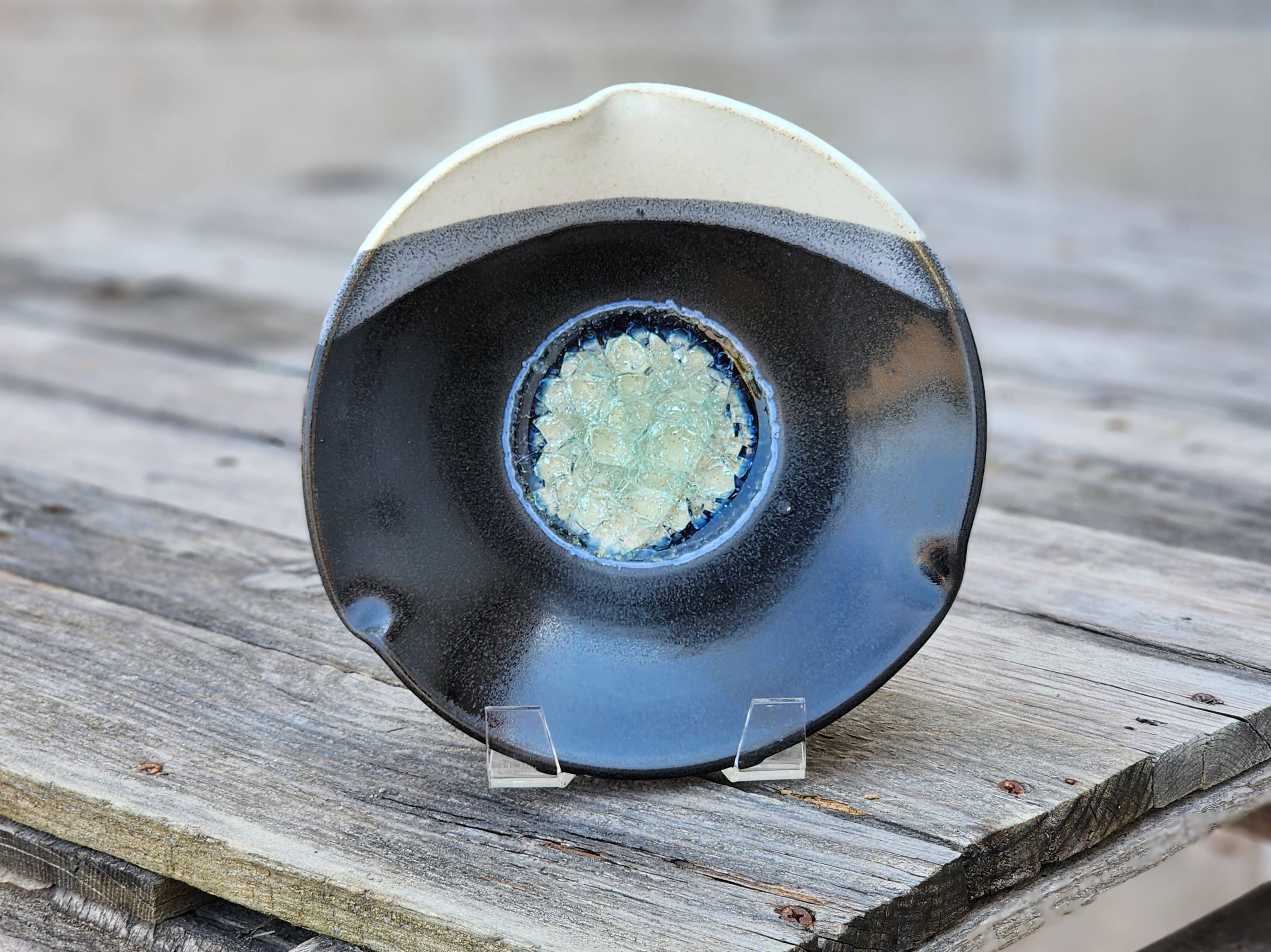 Dock 6 Pottery - Wholesale Decorative Plate/Dish/Bowl - 3 Pinch Rim Bowl - Made to Order - Fused Glass  Pottery9