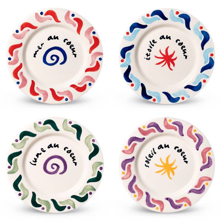 Cala Secreta Tallerkener (Sæt med 4) for engroshandel hos OCTAEVO