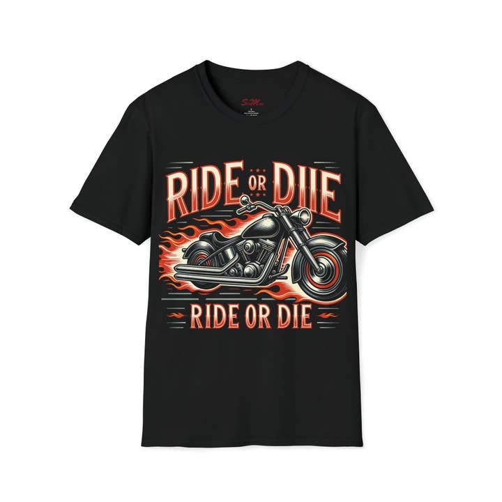 Camiseta softstyle unisex RIDE OR DIIE para venta al por mayor de StickMuze