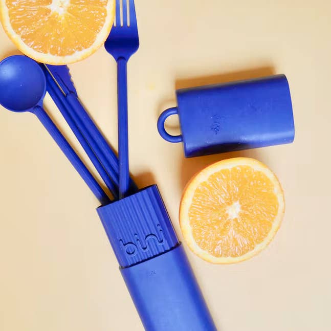 Bini – Engroshandel Skærebestik sæt – Bini Midnight Blue - Genanvendeligt og nomadisk biobaseret bestik4