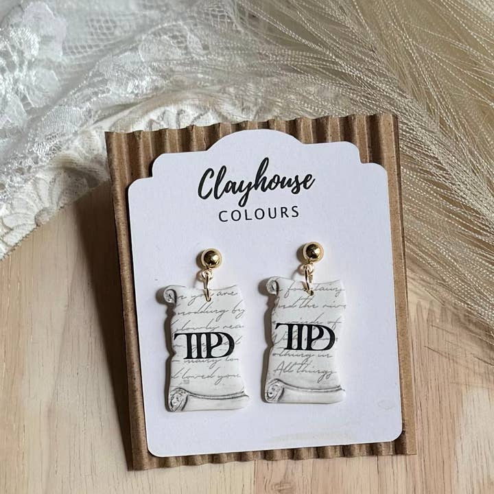 Clayhouse Colours - Wholesale Dangle Earrings - Taylor Swift Earrings | The Tortured Poets Dept Earrings