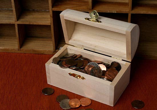 Factory Direct Craft - Wholesale Decorative Box - 2-1/4" x 4-1/2" Unfinished Wood Treasure Chest Keepsake Box 4