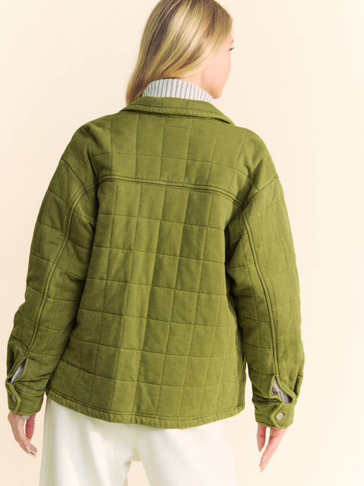 Davi & Dani - Wholesale Jacket - Women's - PLUS POCKET BUTTON FRONT SHACKET SHIRT JACKET17