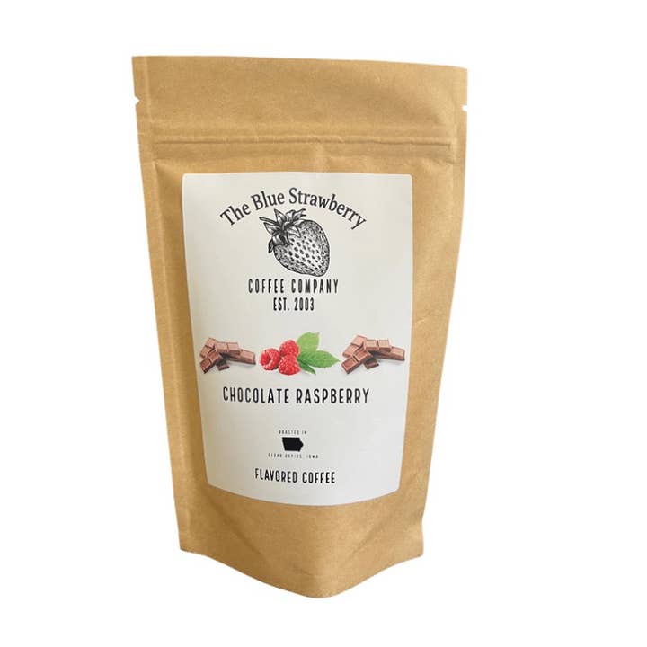The Blue Strawberry Coffee Co - Wholesale Ground Coffee - Chocolate Raspberry (Flavored Coffee)