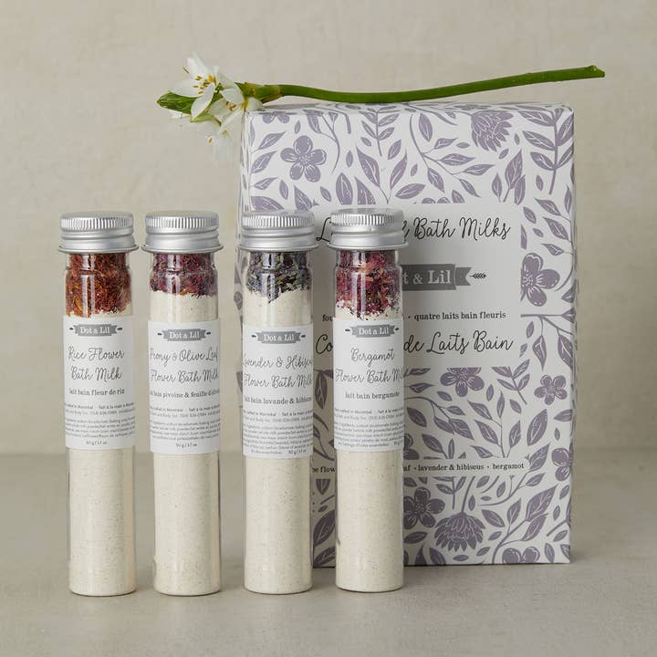 library of bath milks gift set for wholesale by Dot & Lil