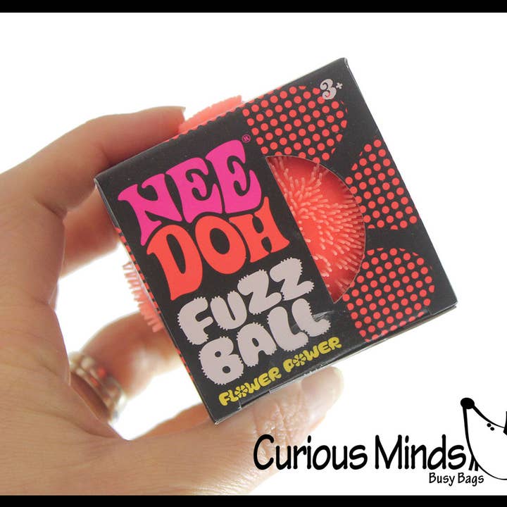 Curious Minds Toys – wholesale Mjuk leksak - Barn och baby – NeeDoh Fuzzball FLOWER POWER Mjuk Doh-Fylld Stretchboll1