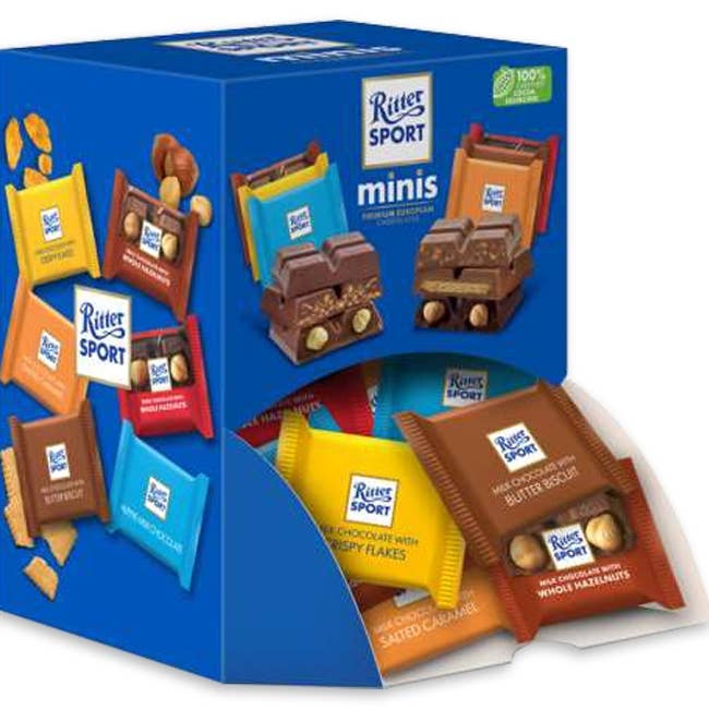 Long Island Candy Factory - Wholesale Chocolate Box - Ritter Sport Mini Assorted Chocolates Changemaker 2.6 lb 72 ct