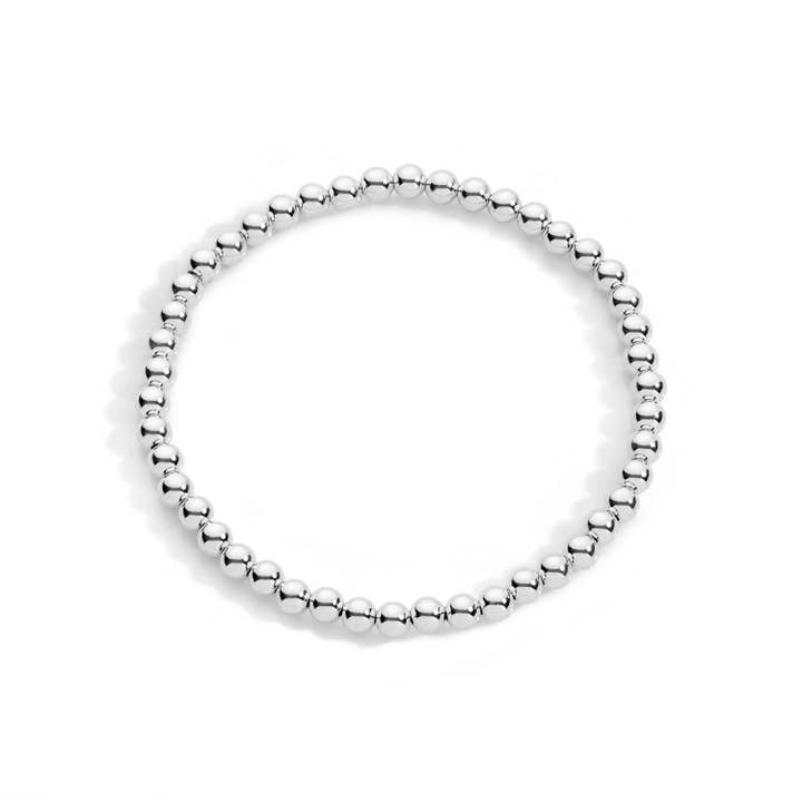 Tatiana M Designs - Wholesale Beaded Bracelet - Sterling Silver Stretch Bracelet - 5 Bead Sizes2