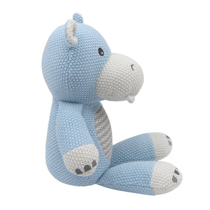 Living Textiles - Wholesale Stuffed/plush toy – Kids & baby - Henry the Hippo Knitted Toy2