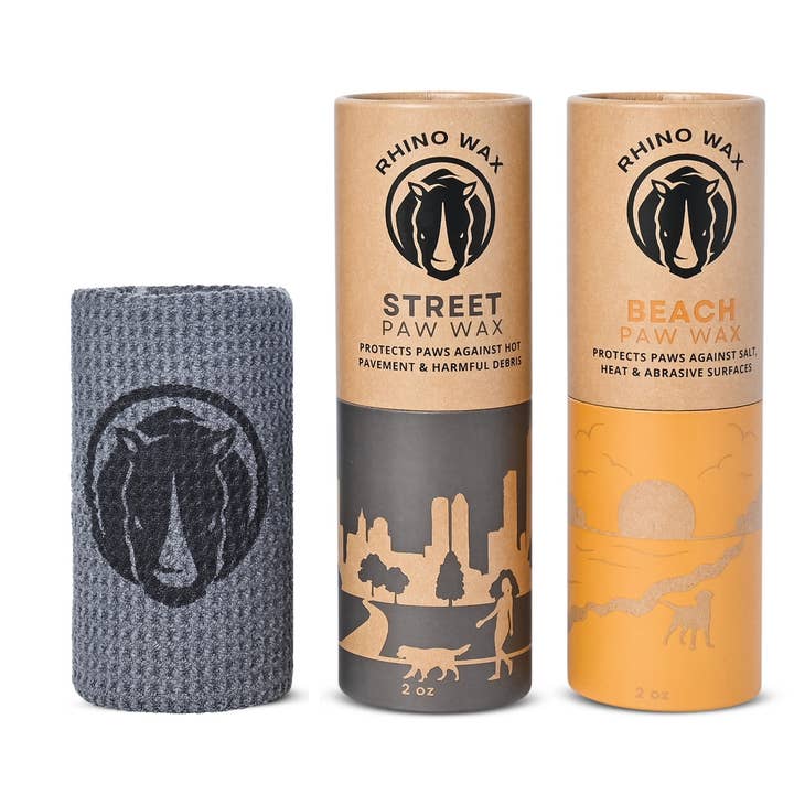 Summer Paw Pack - 2 oz de cire de plage + 2 oz de cire de rue + chiffon pour la vente par Rhino Wax