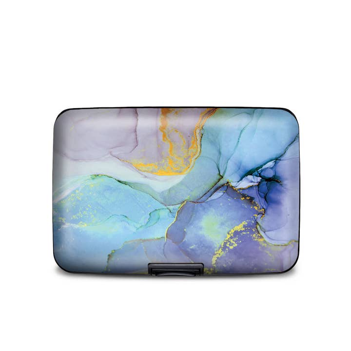 Monarque - Wholesale Wallet - Women's - Blue Marble Armored Wallet