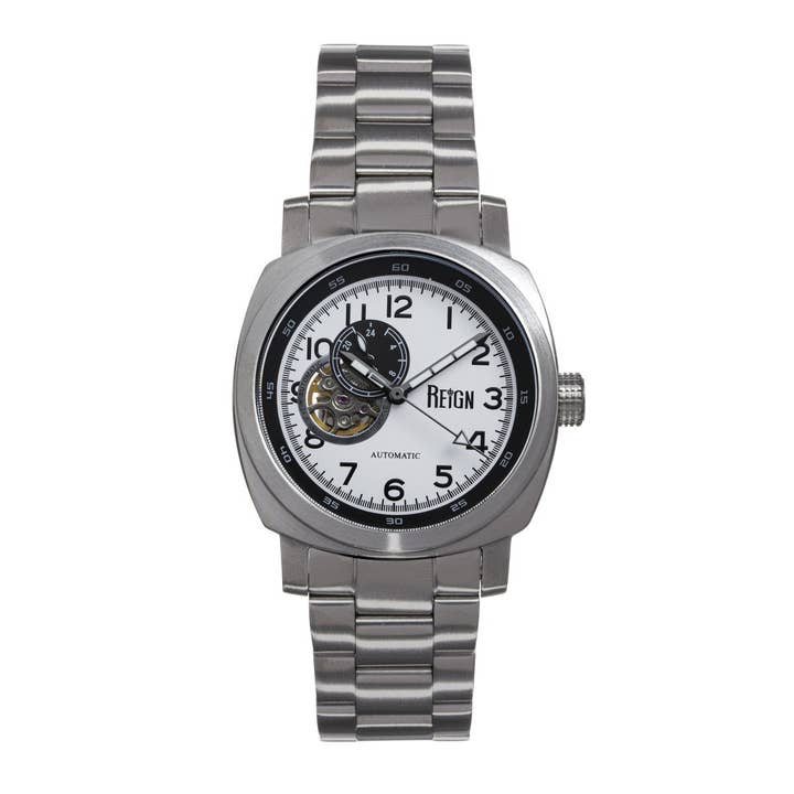 Reign - Wholesale Wrist Watch - Men's - Reign Impaler Automatic Semi-Skeleton Bracelet Watch4