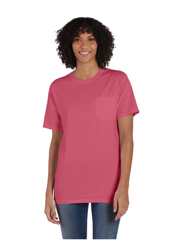 Total Apparel - Wholesale T-Shirt - Women's - ComfortWash by Hanes GDH150 - Garment-Dyed T-Shirt w/ Pocket6