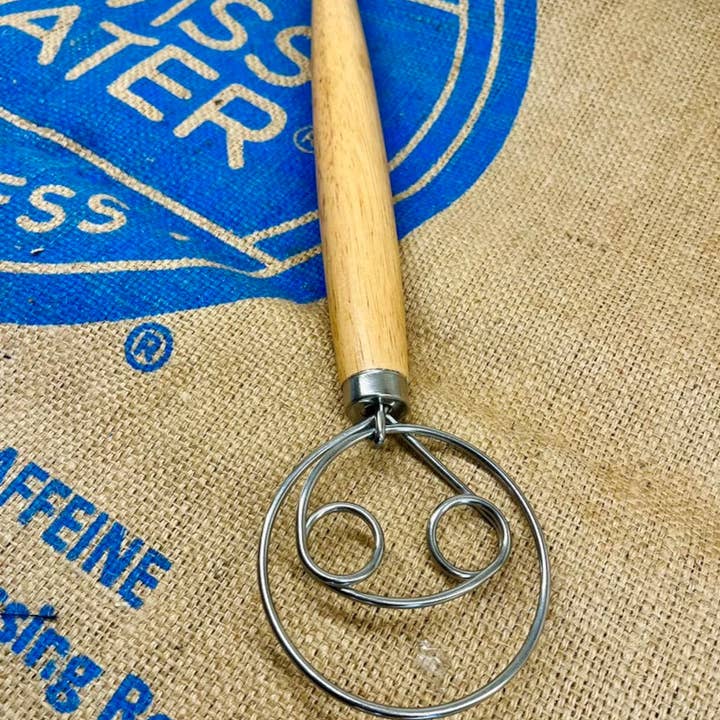 Sourdough by the Sea – Großhandel Schneebesen – Schneebesen mit langem Holzgriff 10 Zoll / 26 cm Edelstahl