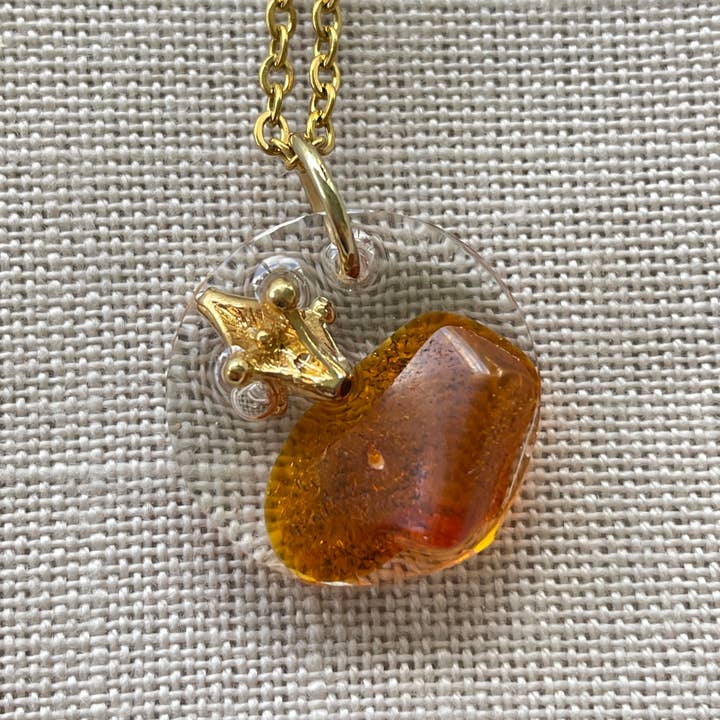 Baltic Amber Tiny Gold Jax for wholesale by Retro Ruby Jewels