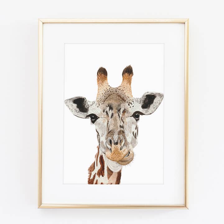 Impressão artística de girafa por atacado de Holywood Design