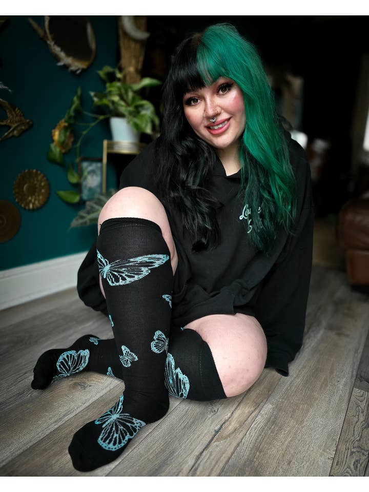 Pamela Mann - Wholesale Socks - Women's - Butterfly Over The Knee Socks1