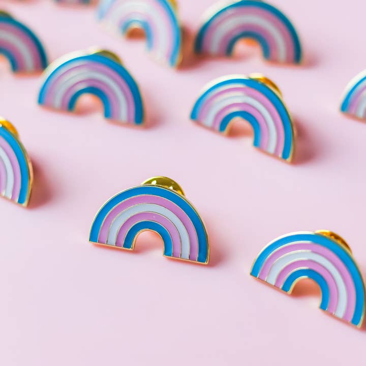 Rainbow Certified - Wholesale Lapel Pin/Button - Transgender PRIDE Rainbow LGBTQ+ Enamel Pin