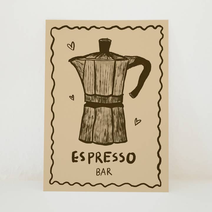 POSTCARD ESPRESSO MAKER for wholesale by Studio Dolci