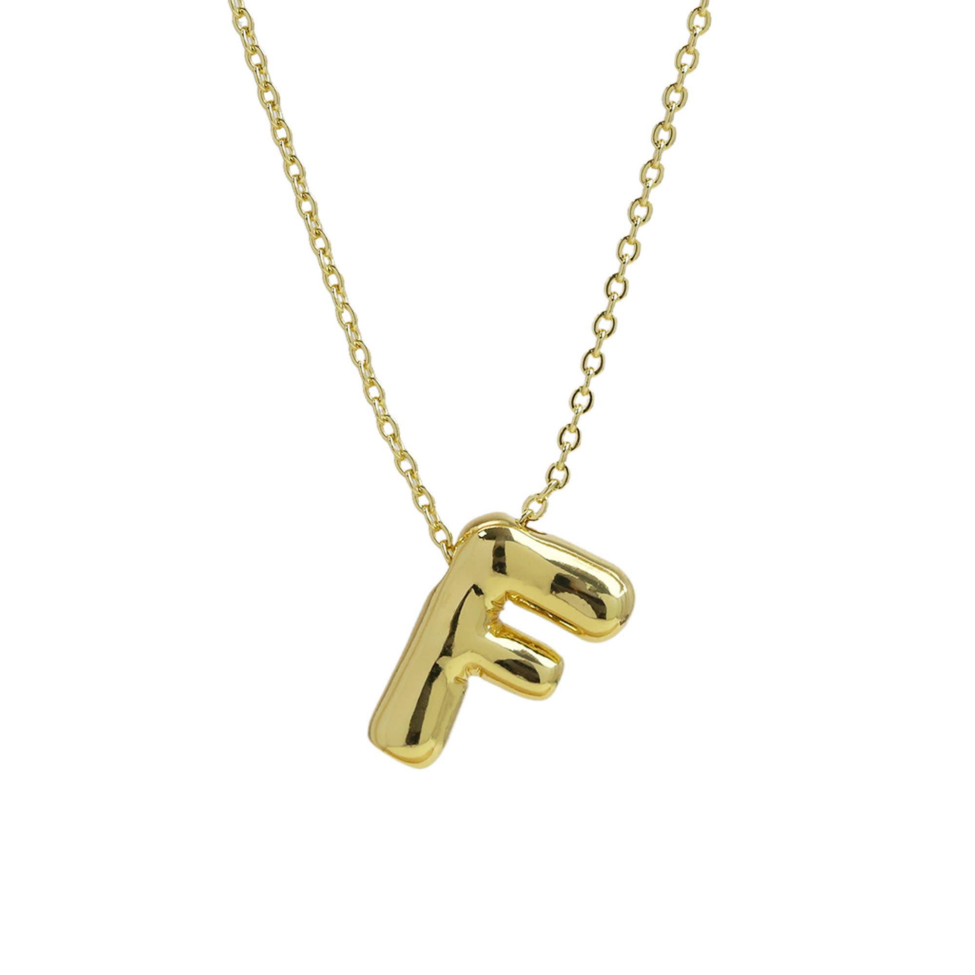 Savvy Bling – Engroshandel Halskæde med vedhæng – Initiale ballonboble guldhalskæde34