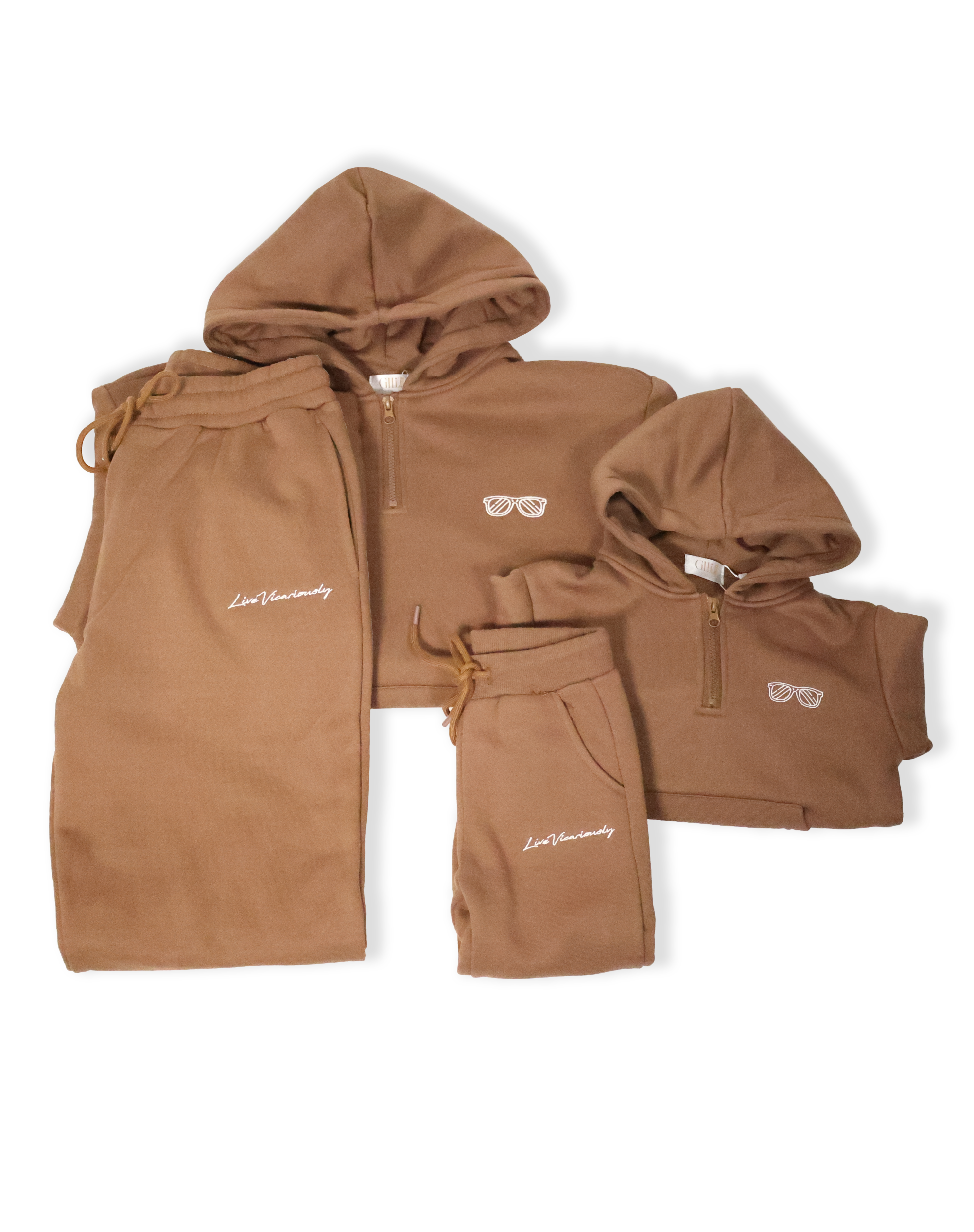 WOMENS Family Sweat Set - Brown for wholesale on Faire2