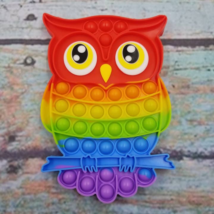 Owl Pop Push Bubbles Fidget Toy for wholesale by MIAS SHOP