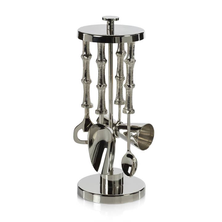 Conjunto de ferramentas em barra de 5 peças em bambu por atacado de Zodax