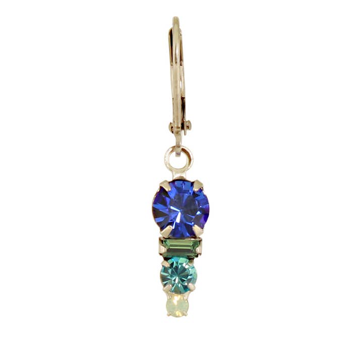 Baked Beads - Wholesale Dangle Earrings - Quadruple Crystal Earring
