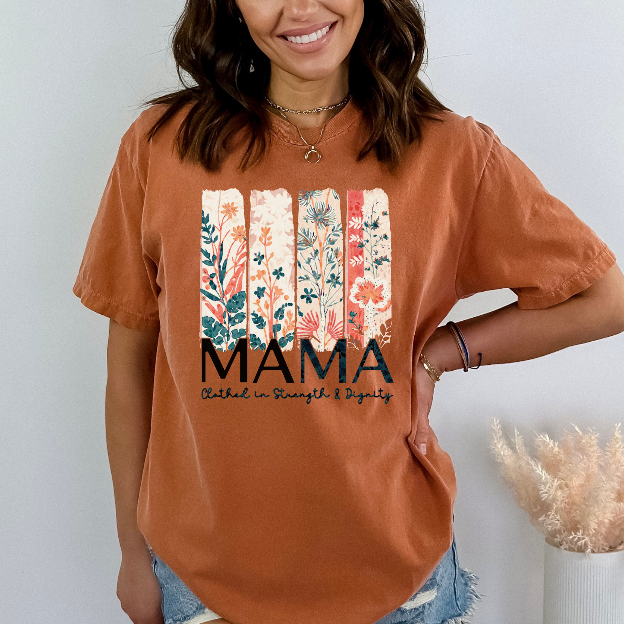 Scripted Pearl - Wholesale Screen Printed T-Shirt - Women's - Proverbs 31 Mama Comfort Color Christian Mother's Day Tshirt6