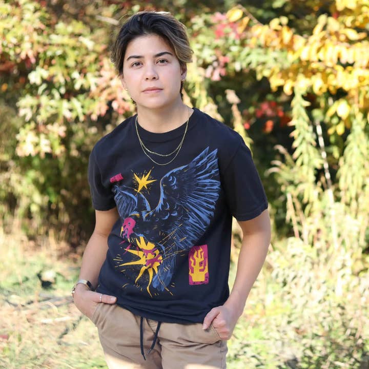 Black Turkey Vulture Tee for wholesale on Faire3