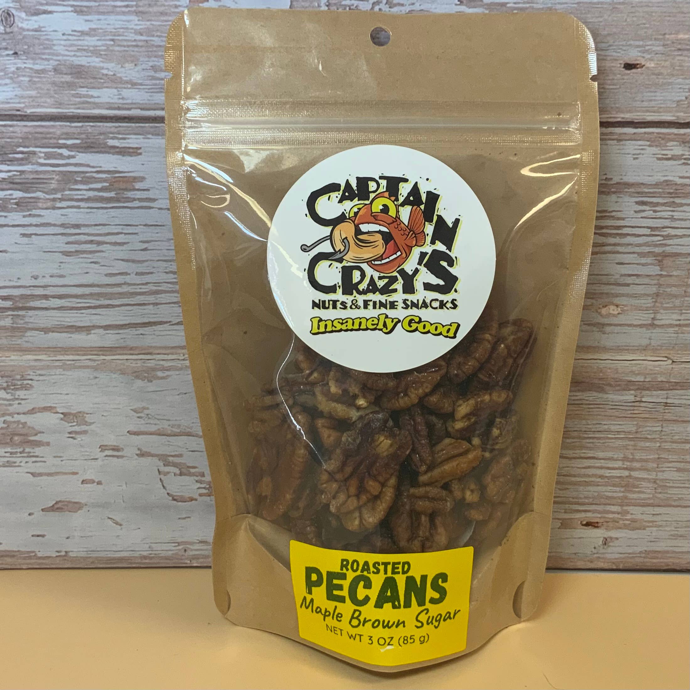 Captain Crazy’s Nuts and Fine Snacks - Wholesale Nuts - ROASTED PECANS Maple Brown Sugar | Sweet Nuts1