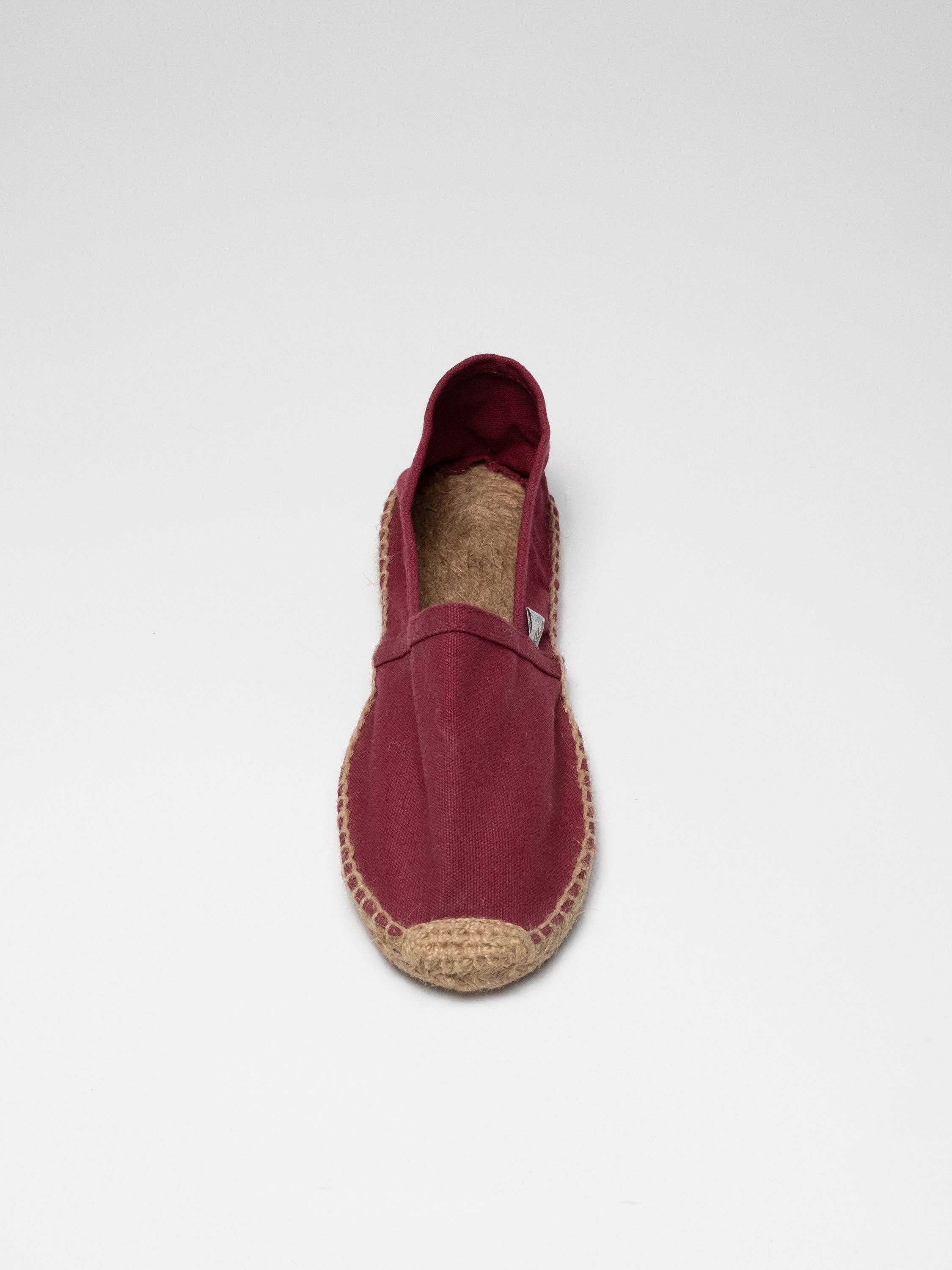 burgandy Basic espadrilles - burgandy- Box 24 pairs for wholesale on Faire3
