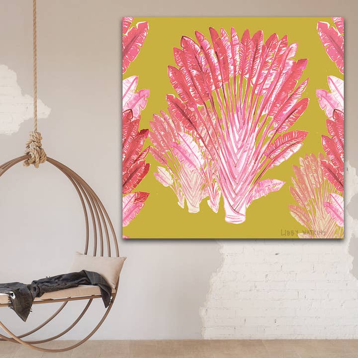 Leinwandbild Queen Havana in Senfgelb für den Großhandel von Libby Watkins